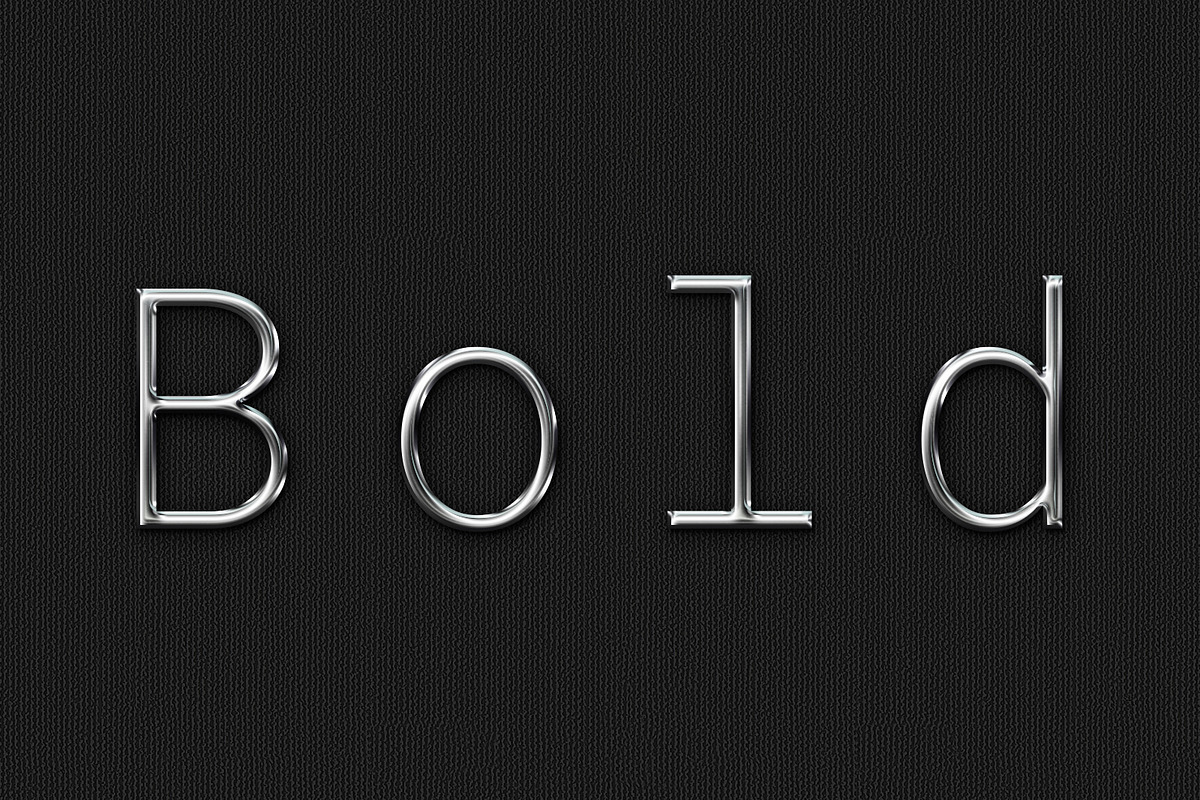 Metal Chrome Text Effects Photoshop, a Brushes & More by Giallo (Photo 8 of 27)