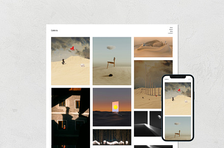 Galleria - Minimal Website Template, a Squarespace Template by Gem Media