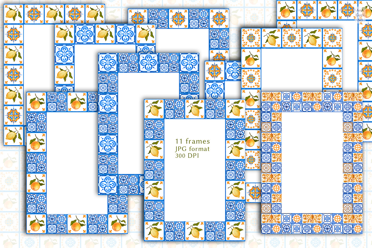 Mediterranean tiles Seamless Pattern, a Pattern Graphic by AnaGuziiArt (Photo 8 of 8)