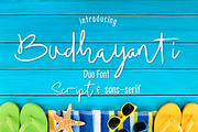 Budhayanti Script - Font Duo, a Script Font by madeDeduk (Thumbnail 1 of 14)