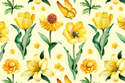 Yellow summer nature kit, a Texture Illustration by Sundra (Thumbnail 5 of 6)
