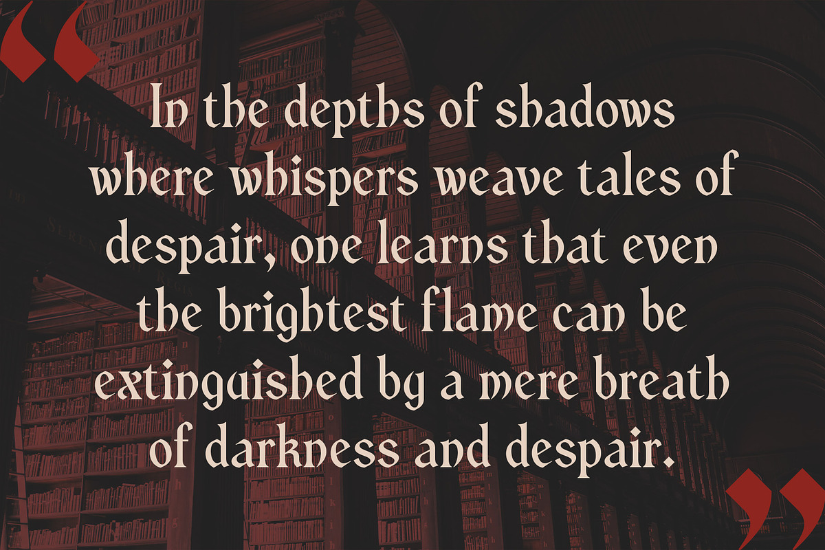 CS Grimore – Gothic Font, a Serif Font by Craft Supply Co. (Photo 2 of 8)