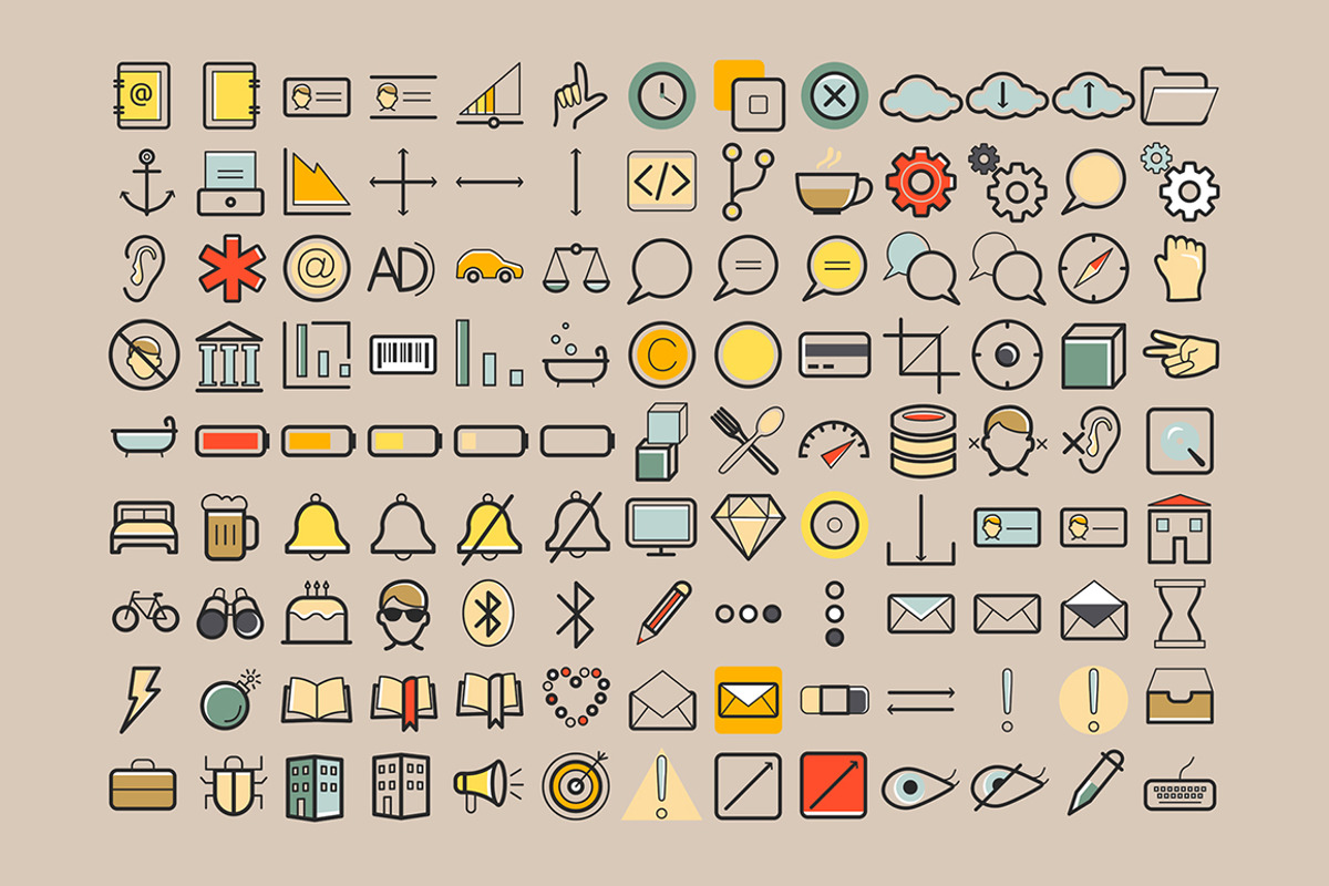 486 Web Application Icons, an Outline Icon by land art (Photo 2 of 7)