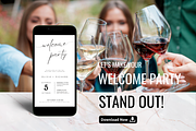 Welcome Party Invitation, an Invitation Template by Earth5168 (Thumbnail 8 of 9)