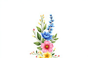 Vibrant Watercolor Floral Bouquet Bu, an Illustration by BIPLOB EXPERT (Thumbnail 7 of 14)