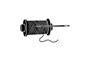 Sewing thread spool and needle, a Graphic by hafijul (Thumbnail 9 of 10)