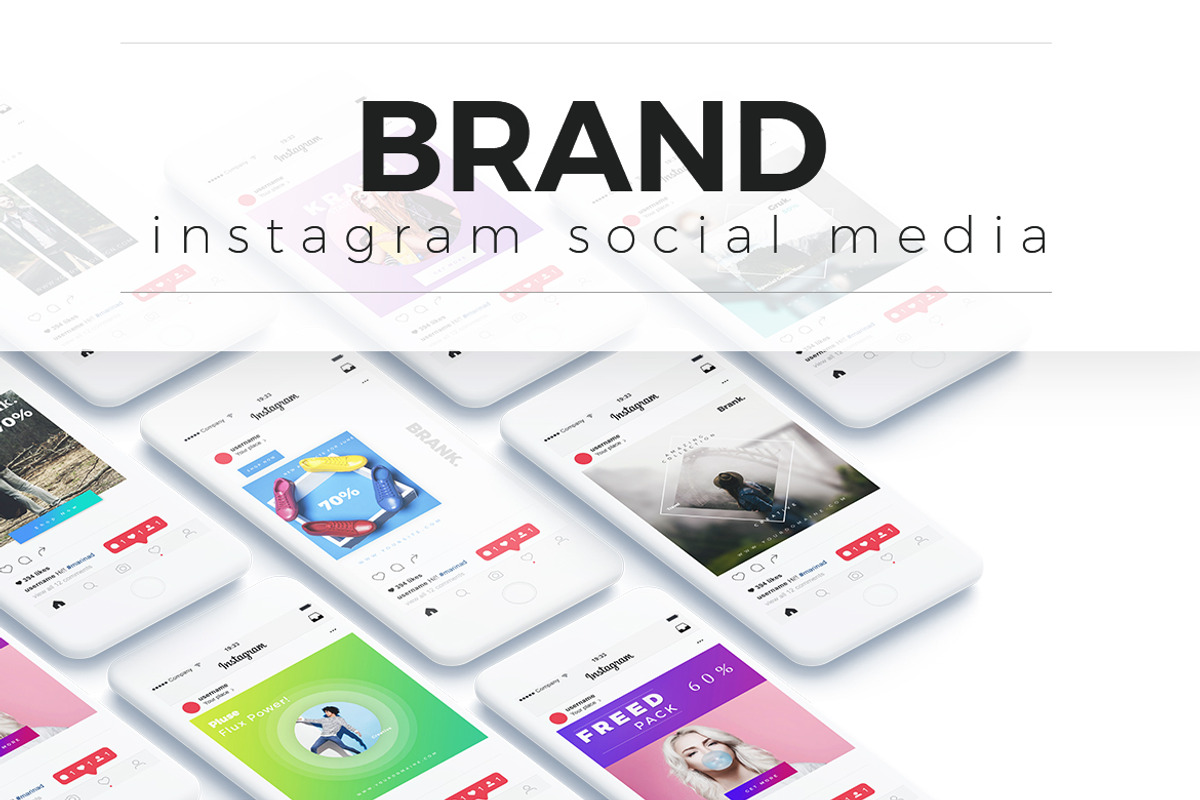 Brand - instagram Social Media, a Social Media Template by BlilDesign (Photo 1 of 4)