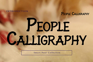 People calligraphy