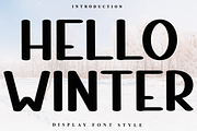Hello Winter, a Script Font by FreshTypeINK (Thumbnail 1 of 8)