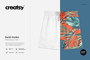 Swim Trunks Mockup Set, a Bottom Mockup by Creatsy (Thumbnail 1 of 6)