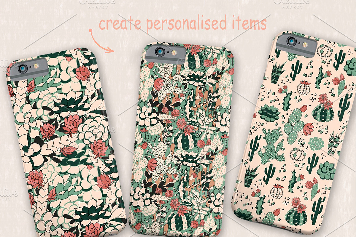 Succulents, a Pattern Graphic by Lidiebug (Photo 3 of 5)