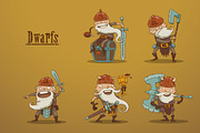 Dwarfs bundle, vector, an Illustration by IvanNikulin (Thumbnail 2 of 2)