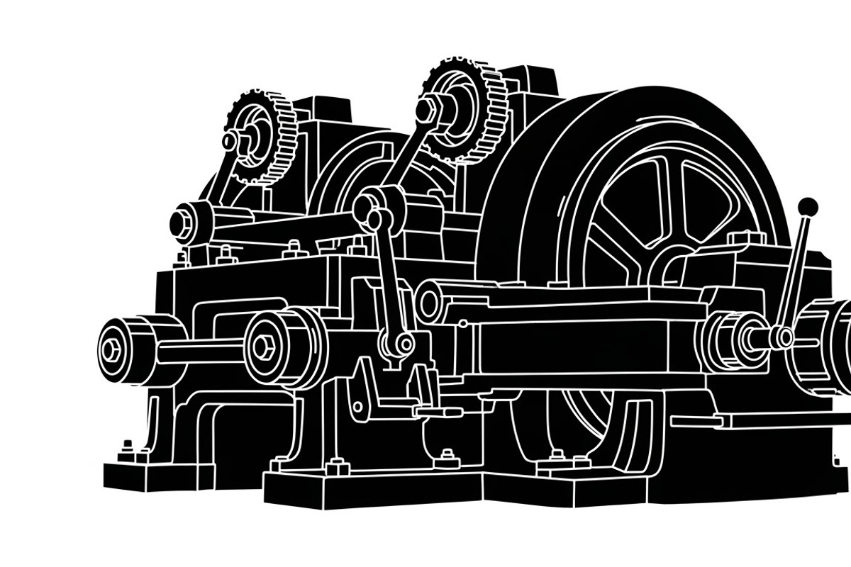Bold industrial machine silhouette, an Illustration by Amazin_art (Photo 11 of 31)