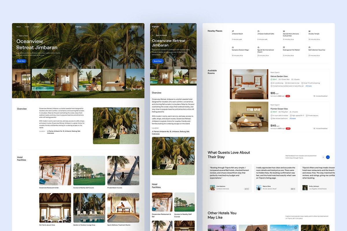 Hospitality Website UI Figma, an UI Kit Template by peterdraw (Photo 5 of 7)