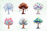 Cute Doodle Christmas Tree Clipart, an Illustration by Creative Art (Thumbnail 3 of 9)