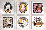 Cozy Halloween Frames PNG Clipart, a Seasonal Illustration by LemonDesign (Thumbnail 2 of 6)