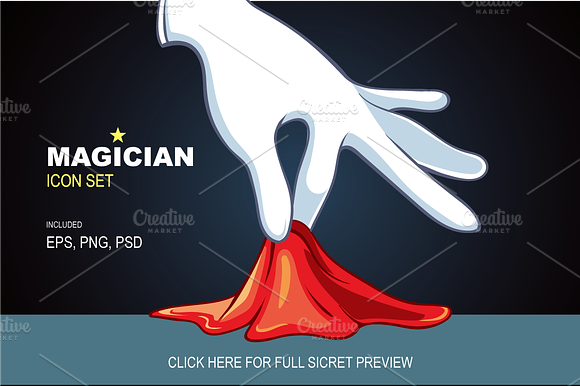 Magician Icon Set