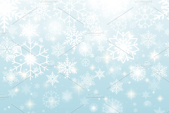 Beautiful Seamless Snowflakes