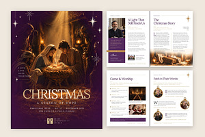 Christmas Church Magazine Template