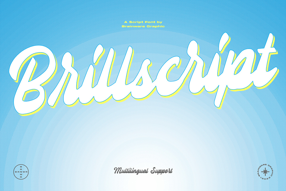 BrillScript Font, a Script Font by Brainware Graphic (Photo 1 of 7)