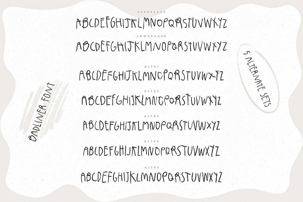 Badliner – Crayon Font, a Handwritten Font by Ivan Rosenberg (Photo 8 of 12)