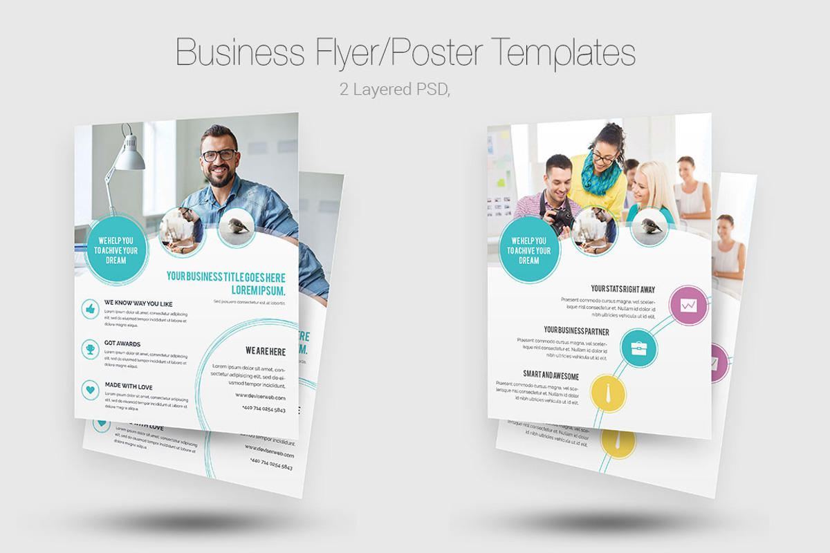 Business Flyers, a Flyer Template by DeviserWeb (Photo 1 of 4)