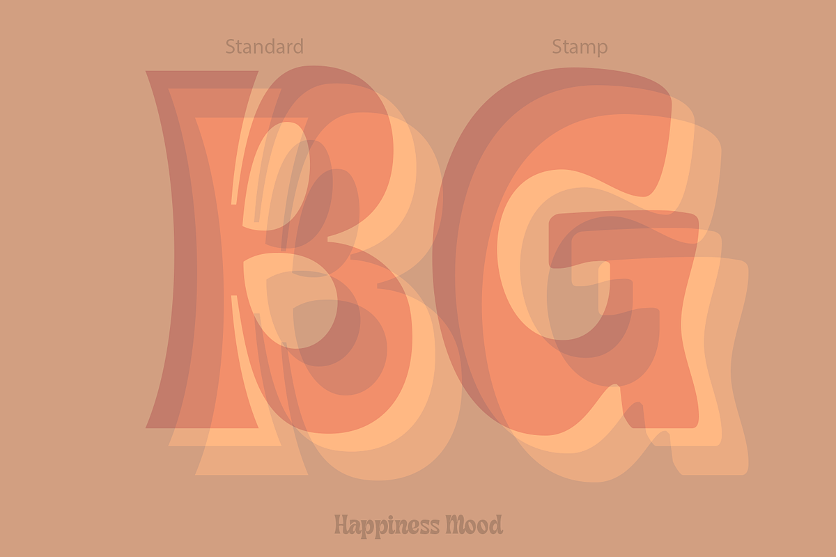 Happiness Mood - Retro Fonts, a Font by madeDeduk (Photo 6 of 9)