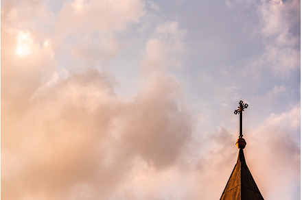 The top of the building of the, an Abstract Photo by MadPhotos
