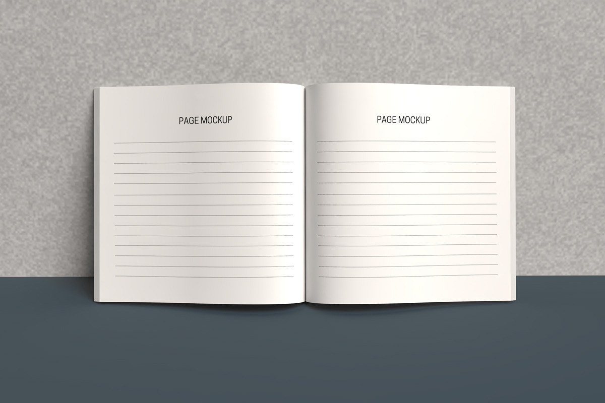 Square Open book mockup, an Advertising Mockup by Rami's Mockups (Photo 8 of 8)