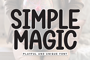Simple Magic | Script Font, a Script Font by Scratchones (Thumbnail 1 of 8)