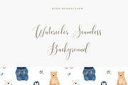 Cute Winter Animals Seamless Pattern, a Pattern Graphic by Pati Charm Studio (Thumbnail 3 of 8)