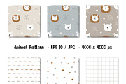 Animal pattern digital paper pack, a Pattern Graphic by lindoet23 (Thumbnail 1 of 5)
