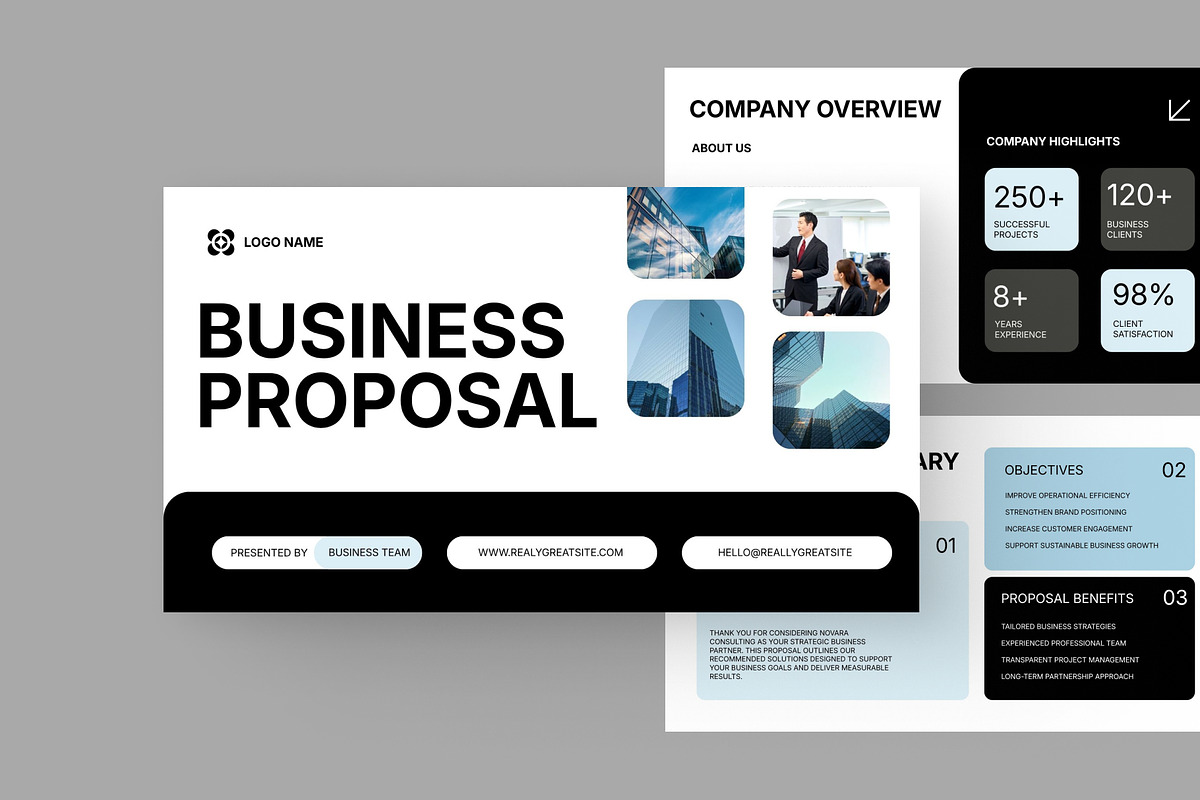Business Proposal Presentation, a Presentation Template by adoestudio (Photo 2 of 9)