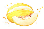 Set of yellow foods, watercolor, a Food Illustration by Kamenuka (Thumbnail 4 of 4)