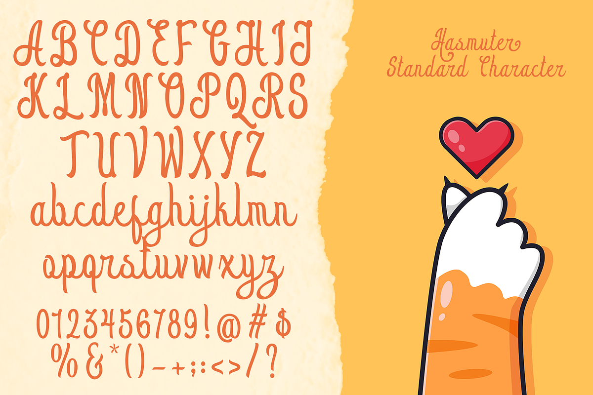Hasmuter Retro Script, a Script Font by madeDeduk (Photo 4 of 8)