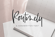 Routinely Script, a Script Font by Beck McCormick (Thumbnail 1 of 10)