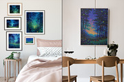 Dreamy Forest Night Illustration, a Decorative Illustration by Housui Patterns (Thumbnail 4 of 12)