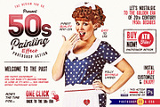 50s Painting Effect Photoshop Action, an Action Add-On by The Design For Co. (Thumbnail 1 of 8)