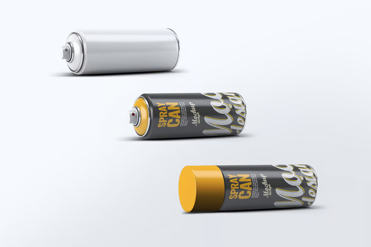 Spray Paint Mock-Up, a Product Mockup by DesignRushMarket (Photo 5 of 6)