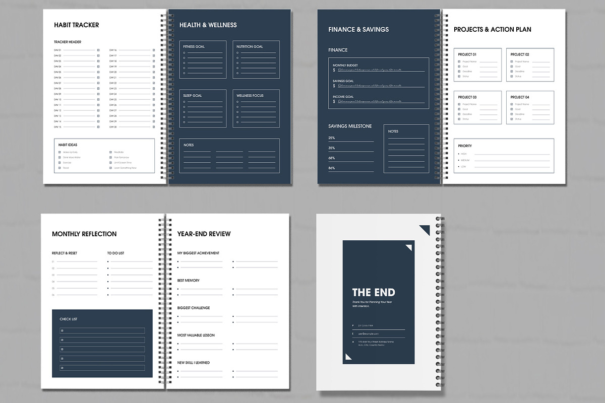 Minimal Yearly Planner 2027 Template