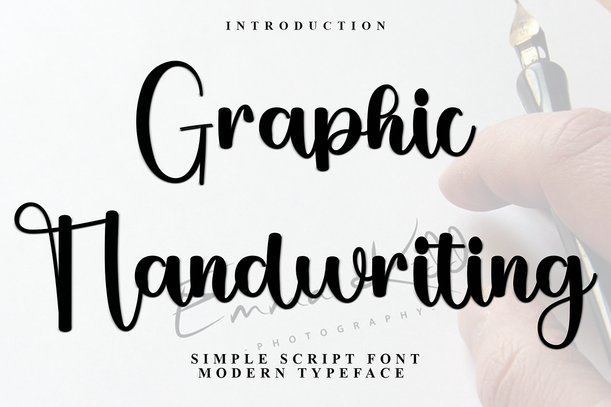 Graphic Handwriting, a Handwritten Font by InermediaSTUDIO (Photo 1 of 7)