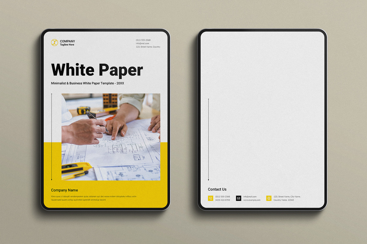 Digital White Paper Template, a Brochure Template by E-Type (Photo 7 of 7)