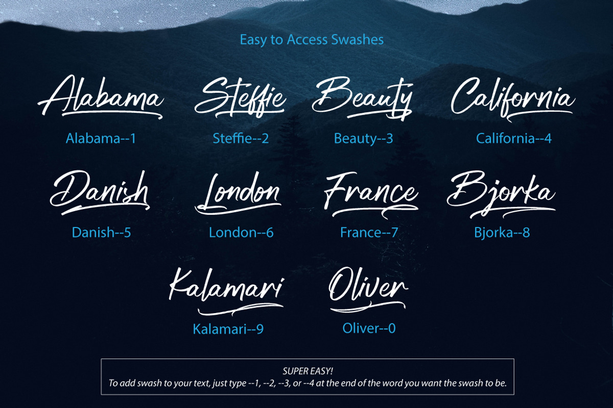 Bigtone Handwritten Script, a Script Font by DoubleZ Studio (Photo 9 of 15)