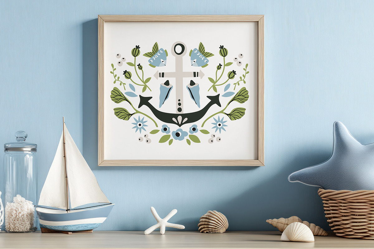 FOLK UNDERWATER - VECTOR KIT, a Decorative Illustration by My Space Garden (Photo 13 of 16)