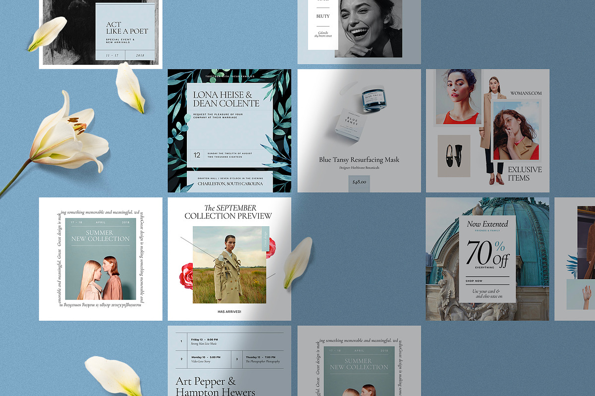 Violin Social Media Kit, a Social Media Template by Amirzhanuly (Photo 7 of 16)