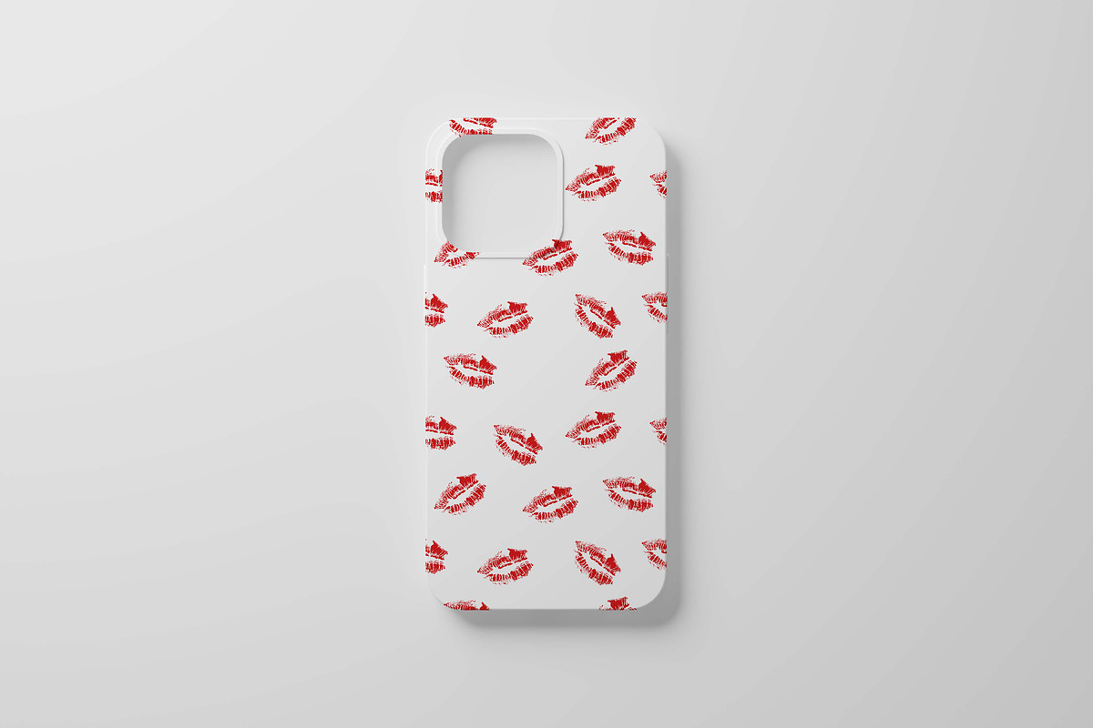 Lipstick Kiss Seamless Pattern, a Pattern Graphic by Viktorijareut (Photo 2 of 5)