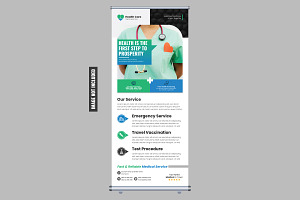 Medical Rollup X Banner, a Stationery Template by SouravDesign