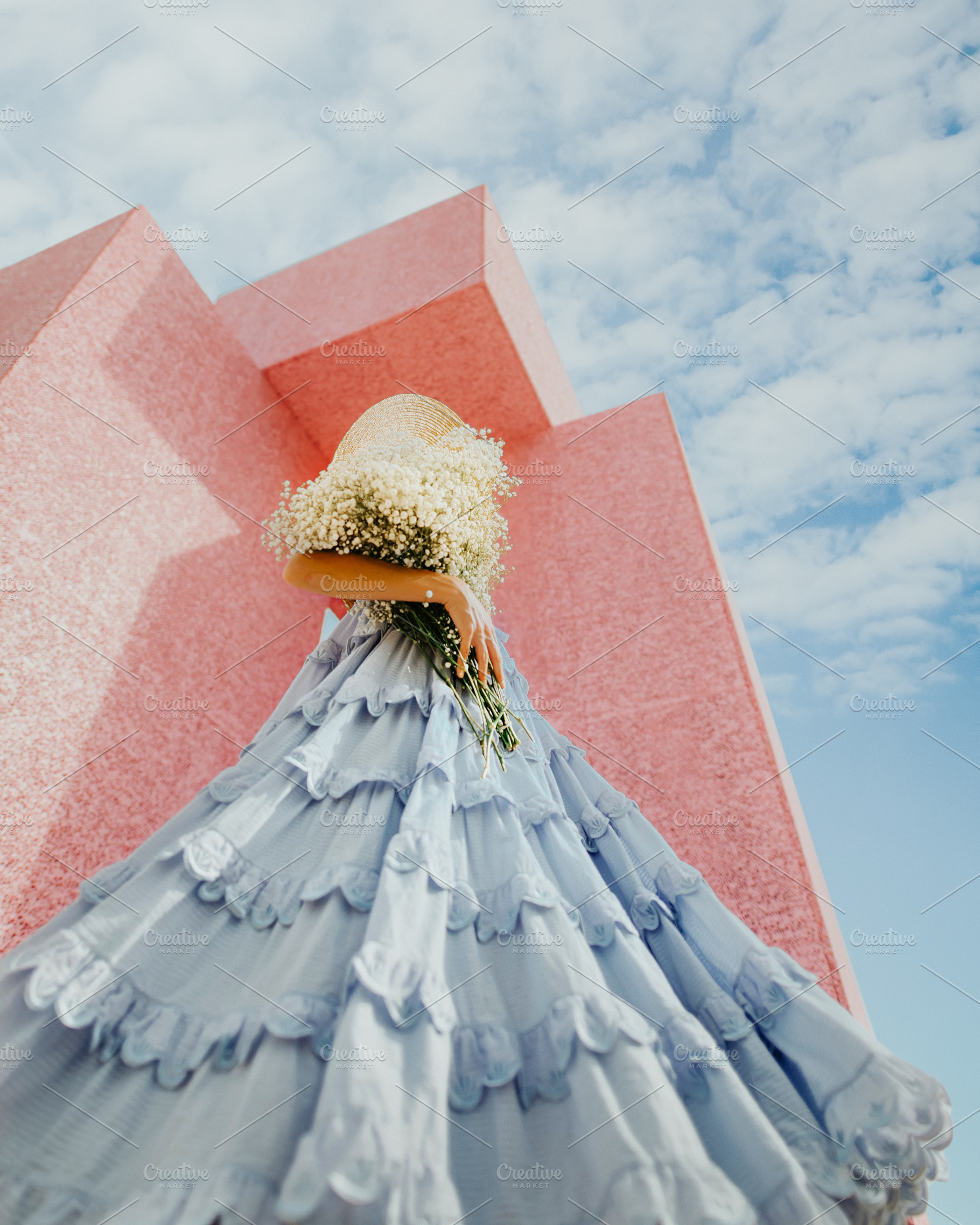Twirling Girl with Flower Bouquet, a Beauty & Fashion Photo by Munopia