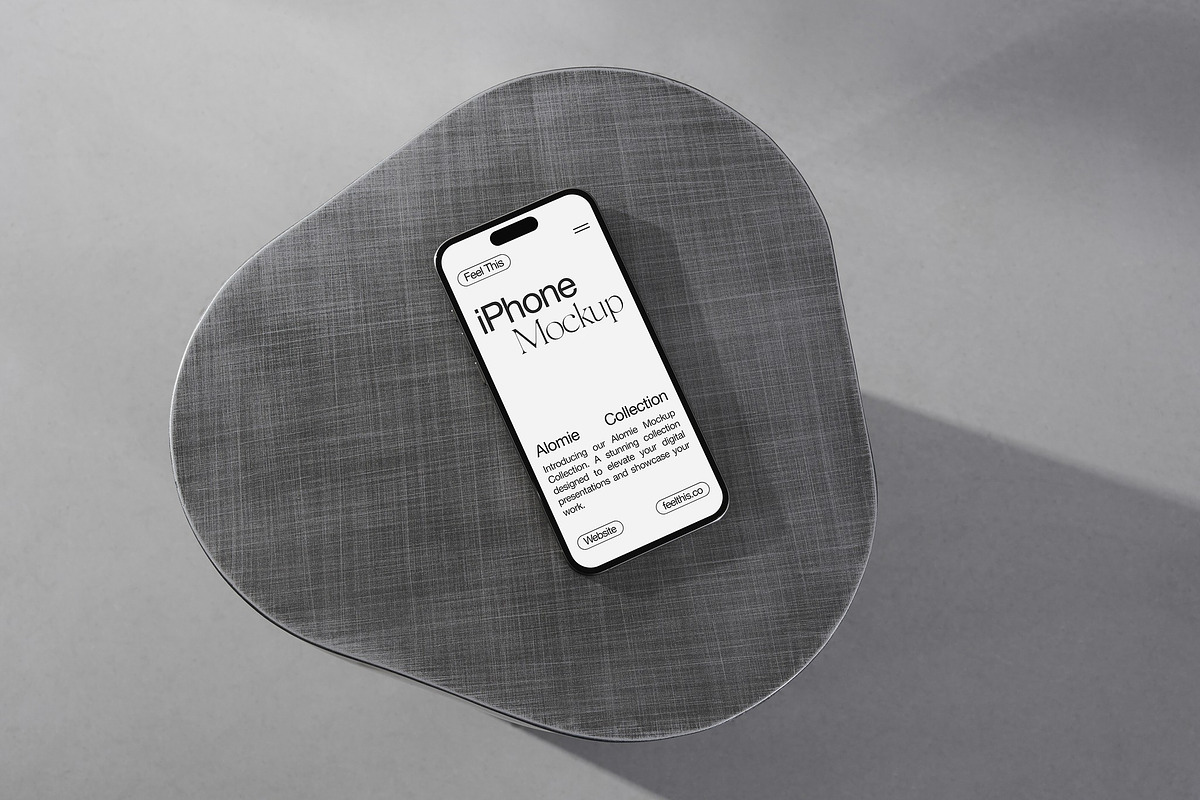 Realistic iPhone Pro Mockup PSD, an iPhone Mockup by Feel This (Photo 2 of 2)