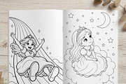 Magical Princess Coloring Book Vol40, a Person Illustration by ikarifq shop (Thumbnail 6 of 7)